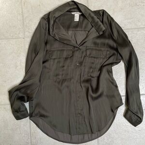 Men's Black Button-Up Jacket